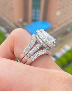 Anillo de Diamante Cultivado en Laboratorio con Corte Pera de 4.70 Quilates, Oro Blanco de 14K, Joyería Clásica para Compromiso y Boda, Original - Product Image 4