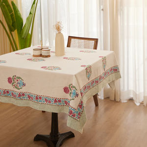 Exporter Quality 100% Cotton Custom Print <b>Tablecloth</b> Custom Embroidery for Weddings, Parties - Product Image 1