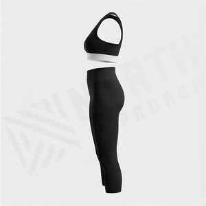 Conjunto de Yoga sin Costuras de Secado Rápido para Mujer, Sujetador Deportivo Reversible, Leggings Transpirables, Ropa Deportiva, Color Personalizado - Product Image 3