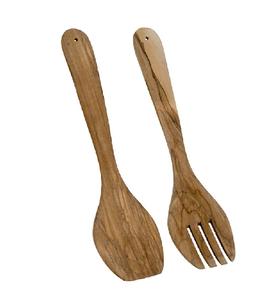 Cuillère en bois traditionnelle pour la cuisine quotidienne, surface lisse, manche long, idéale pour remuer les aliments chauds et servir facilement - Product Image 1