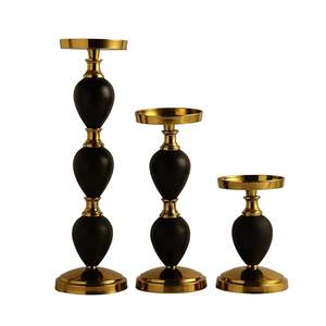 Support de bougie pilier moderne en fer noir, vente en gros, support de bougie conique, centre de table de luxe, décoration intérieure, fournisseur professionnel personnalisé - Product Image 6