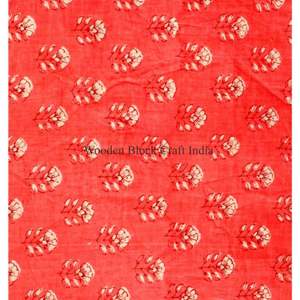 ผ้าฝ้ายแท้ 100% พิมพ์ลายบล็อก เป็นมิตรกับสิ่งแวดล้อม ระบายอากาศได้ดี แห้งเร็ว น้ำหนักเบา ผ้าทอลายไขว้ จากรัฐราชสถาน สำหรับเสื้อผ้าสตรีและเด็กผู้หญิง - Product Image 4