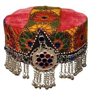 Casquettes afghanes pour femmes, style personnalisé, faites à la main, pour l'extérieur et les fêtes, avec pierres décoratives, ajustables, faible MOQ - Product Image 1