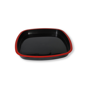 Platos Cuadrados de Melamina Negra Ecológicos de Diseño Moderno al por Mayor, Platos para Servir Postres, Platos para Bodas y Fiestas - Product Image 1