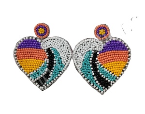 2024 pendientes de cuentas de diseño hermoso hechos a mano para mujer bordado de hilo de seda hecho a mano moda clásica regalo perfecto - Product Image 1