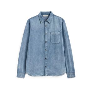 เสื้อเชิ้ตเดนิมผู้ชายคุณภาพสูง ไซส์ใหญ่ แขนยาว ระบายอากาศได้ดี เสื้อผ้าฝ้ายลำลองสำหรับผู้ชาย สวมใส่ภายนอก รับสกรีนโลโก้ - Product Image 4