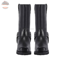 Bottes Chopper Biker en cuir véritable résistant à l'eau de qualité supérieure chaussures de moto équitation bottes Chopper en cuir de sport de course