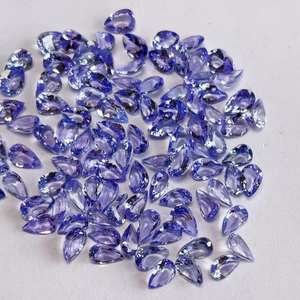 Tanzanita natural tallada en forma de pera de 7*5 mm, 64.18 quilates, calidad AAA, brillo AAA y color agradable, perfecta para cualquier creación de joyería a precio económico. - Product Image 1