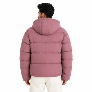 Men's Quilted Jacket Premium Insulated Everyday Outerwear Bomber Jacket Classic Zip Up Waterproof Breathable OEM Men's Jacket - Product Image 3