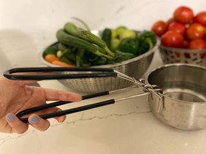 Pince à fil métallique en acier inoxydable pour hot pot, poignée enduite de vinyle, antidérapante, compatible lave-vaisselle, pour commande en gros - Product Image 6