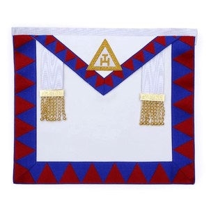 Joyería de Pecho y Delantal de la Orden del Arco Real Inglés - Acero Inoxidable Chapado en Oro con Encaje Bordado y Diseño Cuadrado Personalizado - Product Image 2