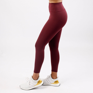 <b>Compression</b> Quick Dry Breathable High Waist Running Training Sports Flexible Movement for Knitted Fabric <b>Women</b> <b>Leggings</b> - Product Image 2