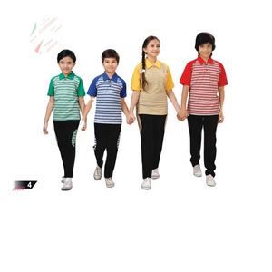 Nouvel ensemble de tenue de sport imprimé à motif, de haute qualité, bleu, à séchage rapide et respirant, nouveau design, uniforme scolaire pour garçons et filles - Product Image 5
