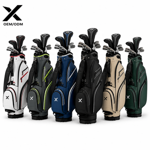 Bolsa de Golf Personalizada OEM Impermeable con 14 Divisores, de Cuero PU con Soporte, Múltiples Bolsillos, Premium X Sports City XSC-GB-F1 - Product Image 2