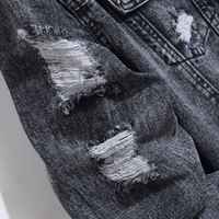 Veste en jean pour hommes, style slim fit, pour adolescents et garçons, vente en gros