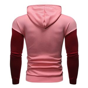 Sudadera con capucha de bloques de color para hombre, manga raglán, manga larga, estilo casual - Product Image 2