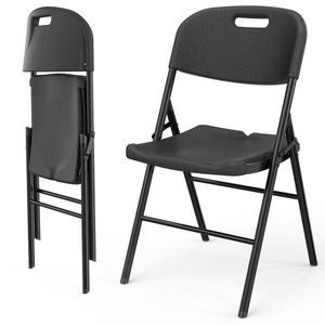 Commercial Grade 4 Pack Portable Folding Chairs 440 Pound Capacity Replace 96964468 Plastic Chairs Ev - Product Image 4