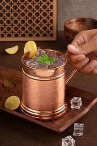 Taza de Cobre Moscow Mule Grande Personalizada de 18 oz, Hecha a Mano, Ecológica, Reutilizable, Mantiene las Bebidas Frías, Jarra de Cerveza - Product Image 4