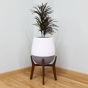 Macetero de Fibra de Piedra Hecho a Mano con Soporte para Decoración del Hogar, Venta Directa de Fábrica, con Etiqueta Personalizada - Product Image 4