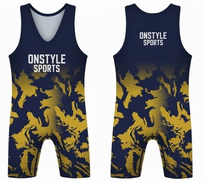 Combinaisons de lutte personnalisées par sublimation |   Maille interlock respirante |   Vêtements de sport haute performance pour la lutte - Product Image 5