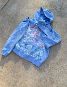 Sweat à capuche vierge en polyester pour sublimation, imprimable avec logo, effet délavé, streetwear personnalisé, imprimé faux décoloration, effet délavé à l'acide - Product Image 2