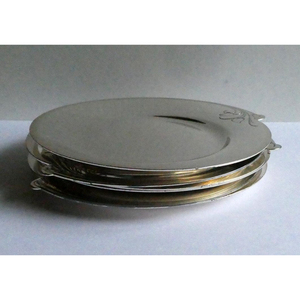 Assiette de service en acier inoxydable, vaisselle pour servir les aliments, sous-assiette, au prix le plus bas, finition brillante, fabriquée par un fabricant indien - Product Image 3