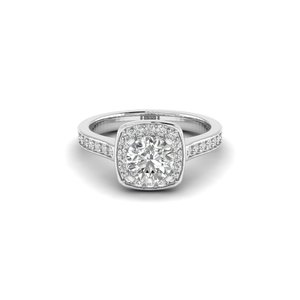 Anillo de diamante cultivado en laboratorio con tachuelas de oro blanco de 1.726 quilates VS2 Clarity E Color IGI certificado Unisex para regalo de compromiso para fiestas - Product Image 1