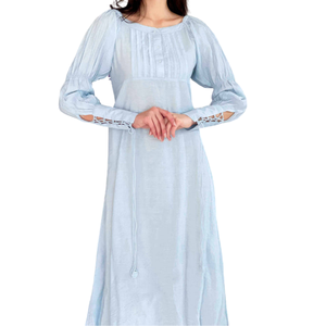 Nuevo Diseño, Vestidos Casuales Transpirables para Mujer, Cuello en V, Color Sólido, Tallas Grandes, Logotipo y Colores Personalizables - Product Image 4