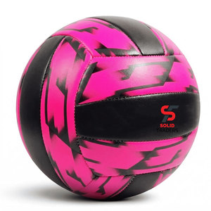 Solid Trader High Visibility Multi Color Synthetic Leather Professional <b>Training</b> <b>Ball</b> Enhanced Control Superior Feel Volleyball - Product Image 2