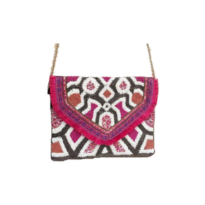 Pochette en jute brodée à la main, sac à main pour femme, élégant, traditionnel, pour les soirées - Product Image 6