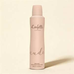 Spray corporel nude Confetti London 250ml, déodorant pour femmes - Product Image 1