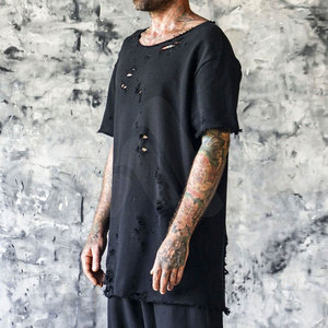 Camiseta de Hombre Estilo Hip Hop, Nueva Llegada, Alta Calidad, 100% Algodón, Casual, Ecológica, Transpirable, de Secado Rápido y Manga Corta - Product Image 3