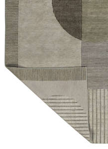 Abstract Wool/Silk Hand Knotted Thin Non Slip Rectangle <b>Door</b> <b>Mat</b> Rug <b>Machine</b> <b>Washable</b> Floor Covering for Home Hotel Entryway - Product Image 2