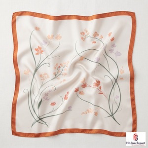 Custom Premium Printed Short <b>Scarf</b> Fabric White Label OEM ODM Textile Manufacturer Fashion Accessories Bulk Supply Export - Product Image 4