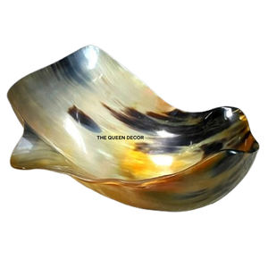 Accesorios de Cocina, Tazón Clásico Natural Colorido para Servir, Tazón de Cuerno Real para Restaurantes y Hoteles, Tazón para Pasta - Product Image 1