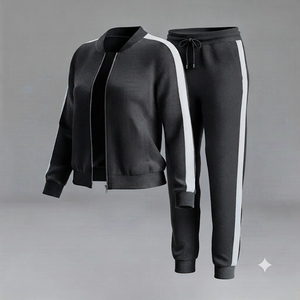 Tracksuit Women New Arrivals Custom Velvet Tracksuit Women Zipper Body Track Jacket With <b>Pants</b> 2 Piece Set Women Clothing - Product Image 5