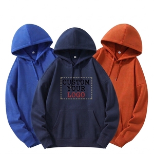 Custom French Terry Cotton Heavyweight Boxy DTG Print Graphic Dirty Acid Wash Patch Embroidery Rhinestone Cropped Hoodie - Product Image 1