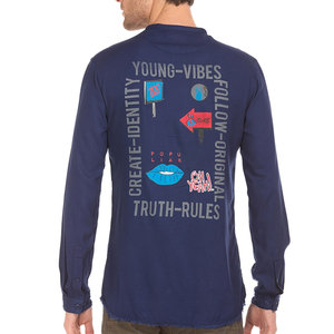 T-shirt à manches longues pour homme style urbain, logo personnalisé, coupe oversize, streetwear, respirant, décontracté, sportswear pour adulte, nouveauté 2026 - Product Image 3