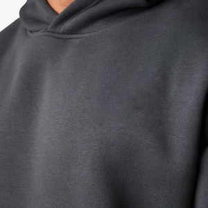 Conjunto de Sudadera con Capucha y Pantalones Deportivos para Hombre, Color Sólido, Manga Larga, Chándal Informal con Bolsillos Laterales, Cintura Elástica, Algodón de 340 g/m² - Product Image 3