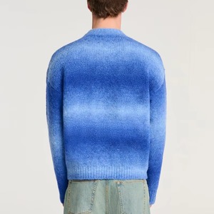 Suéter de Invierno para Hombre, 100% Algodón, Manga Larga, Cuello Redondo, Diseño con Patrón, Informal, Antiarrugas, Transpirable, Impresión Personalizada OEM - Product Image 2