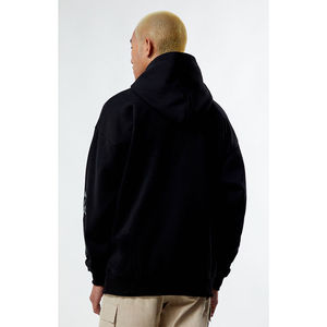 Sweat à capuche tendance pour homme 2026 avec impression en relief, 100 % coton peigné, style streetwear, pull à capuche OEM - Product Image 6
