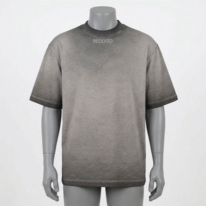 T-shirt Homme Reddito Coupe Droite Col Rond Manches Courtes 100% Coton Jersey Tricoté 280g Respirant Style Urbain Séchage Rapide Uni - Product Image 1
