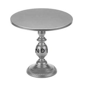 Soporte de pastel para servir postres de comida de un solo nivel para fiestas de boda celebración soporte de pastel de servidor de pastel de acabado antiguo - Product Image 5