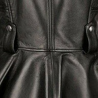 Veste en cuir d'agneau noir peplum pour femme, manteau en cuir véritable tendance, veste de motard en cuir - Regals