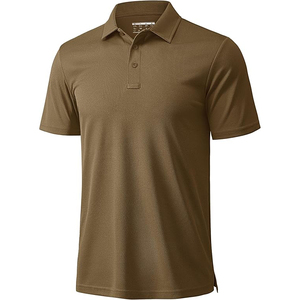 Polo de golf respirant pour homme avec design color block et tissu anti-humidité pour le jeu estival - Product Image 2