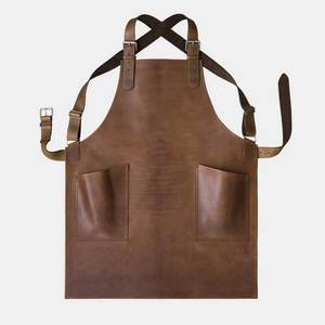 Tablier en cuir pour boucher et transformateur de viande, tablier en cuir réglable pour un ajustement confortable - Product Image 4