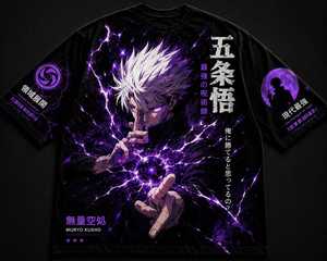 เสื้อยืดลายอนิเมะแบบกำหนดเอง – ผู้ผลิตเสื้อผ้าสตรีทแวร์แบบ OEM/ODM - Product Image 3