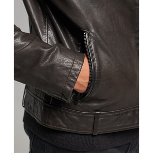 Chaquetas de Cuero para Hombre al por Mayor, Diseño Nuevo, Estilo Motociclista, Precio Razonable, Chaqueta de Cuero para Hombre - Product Image 3