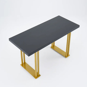 New Design Modern Rectanglur Dining Tables With <b>Marble</b> <b>Top</b> Luxury Dining Table 6 Seater Metal Dining Table - Product Image 1