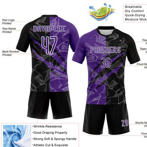 Ensemble d'uniformes de volley-ball de qualité supérieure, manches courtes, en polyester, avec design par sublimation, service OEM - Product Image 4